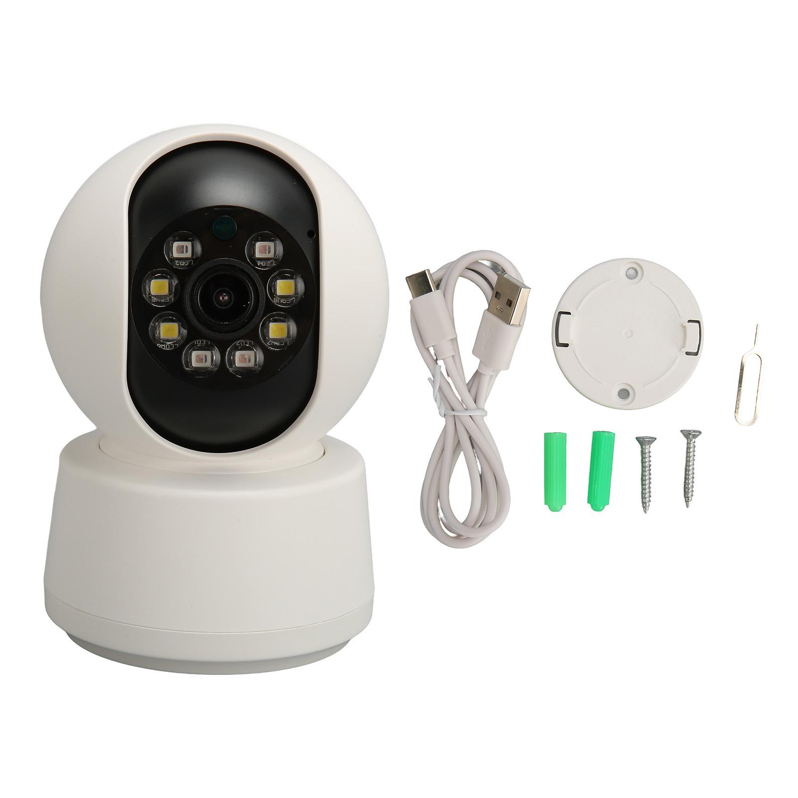 

WiFi Home Monitor Household Cell Phone Remote Control 360 Degree Panoramic View 2MP Surveillance
