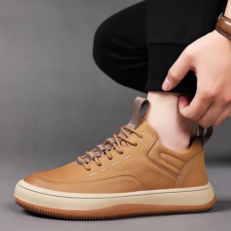 Fashion Italian Luxury Brand Genuine Leather Loafers Men's Leather Comfortable Flat Sneakers Fashion Designer Shoes Fashion Casual Shoes