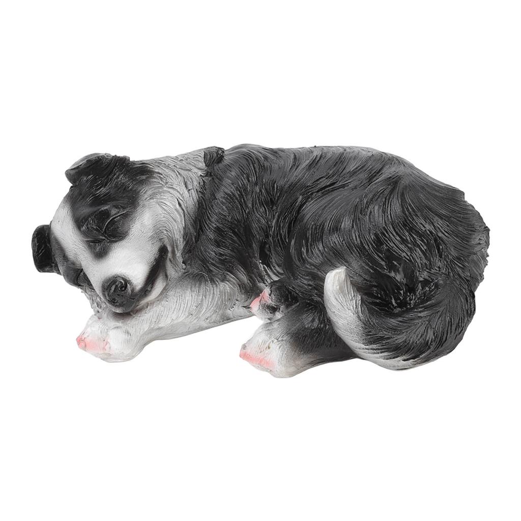 Puppy Beelden Sculpturen Synthetische Hars Waterdicht Border Collie Beeld Ornament voor Tuin