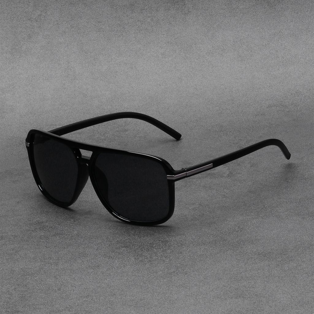 Ruiao Fashion Shades Vintage Classic Men Double Bridge UV400 Lens Driving Sunglasses for Men