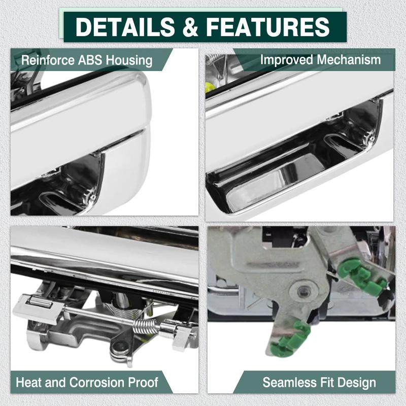 Chrome/Black Car Rear Tailgate Trunk Handle for Chevrolet Colorado 2004-2014 GMC Canyon 2004-2012 97319415