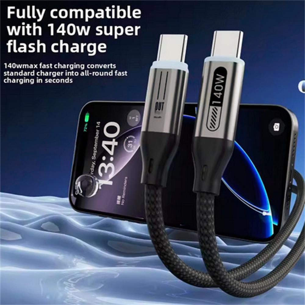 140W Type C To Type C Cable PD Fast Charging Phone Charger Data Cord