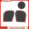 Silicon Car Door Groove Mat Anti-Slip Water Cup Pad Gate Slot Mats for Mazda CX-3 CX3 CX 3 2015 2016 2017 2018 