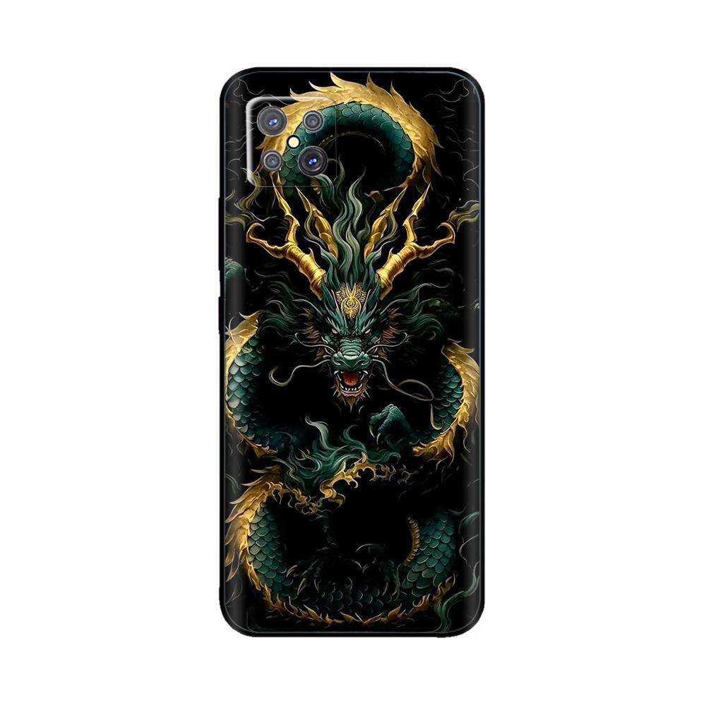 For Oppo Reno4 Z 5G Case Cute Cartoon Painted Black Silicone Soft TPU Back Cover For OPPO A92S Phone Back Bumper Shell Bag Coque