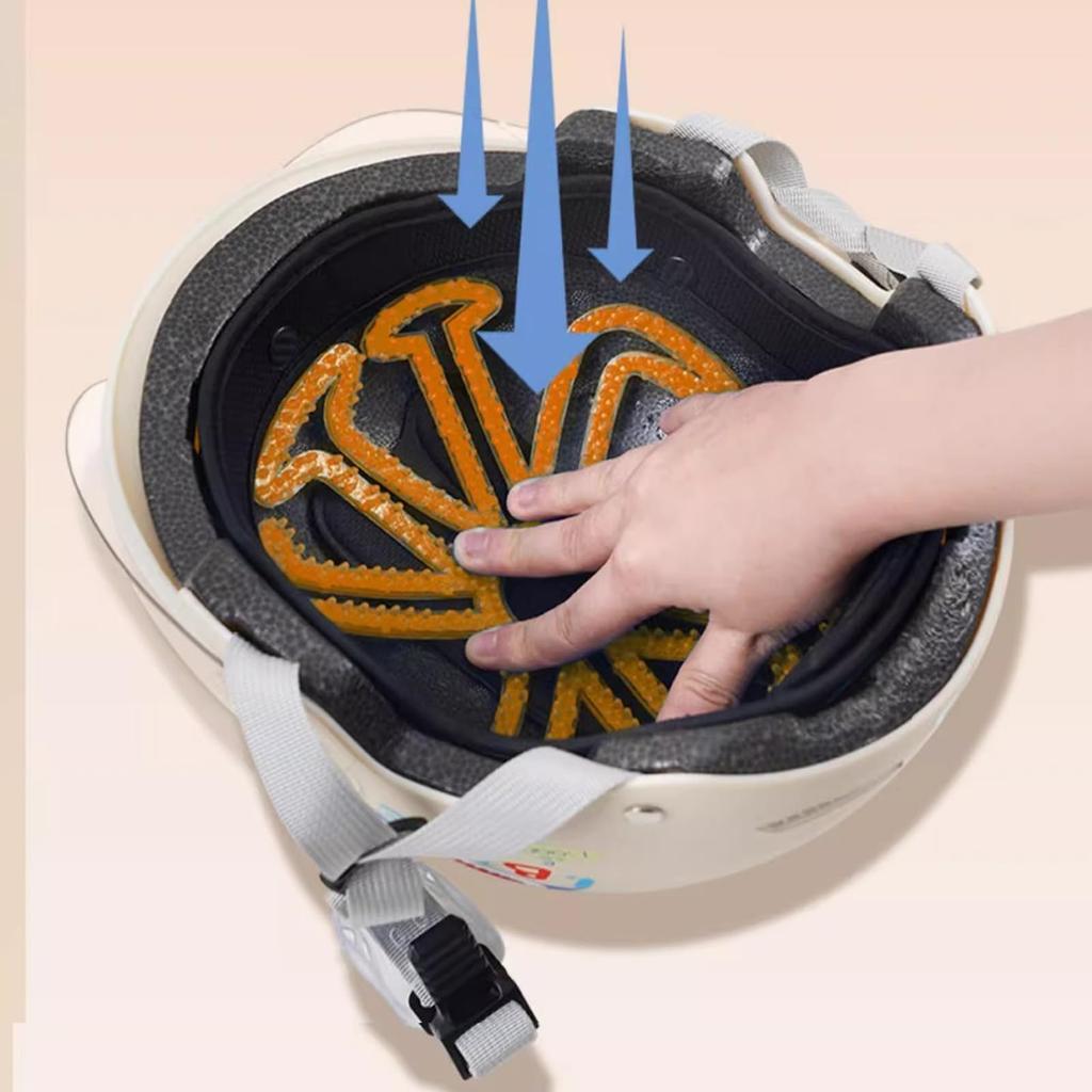 2-teilige Innenhelmmotorradhelmhaare zerbröseln nicht Silikon-Innenpolster für Helme,