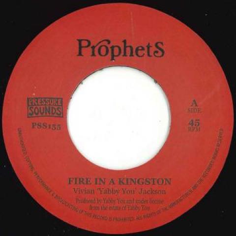 7inch Record YABBY U - Fire In A Kingston / Kingston Dub PSS155 Pressure Sounds 197- UK Reggae, Ska & Dub Used