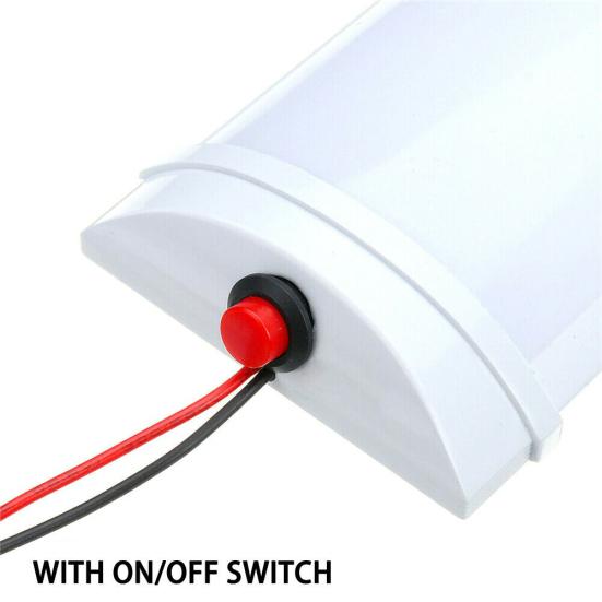 12/24V Auto Innenraum Deckenleuchte LKW Dach 72LED Wohnmobil Anhänger Leselampe