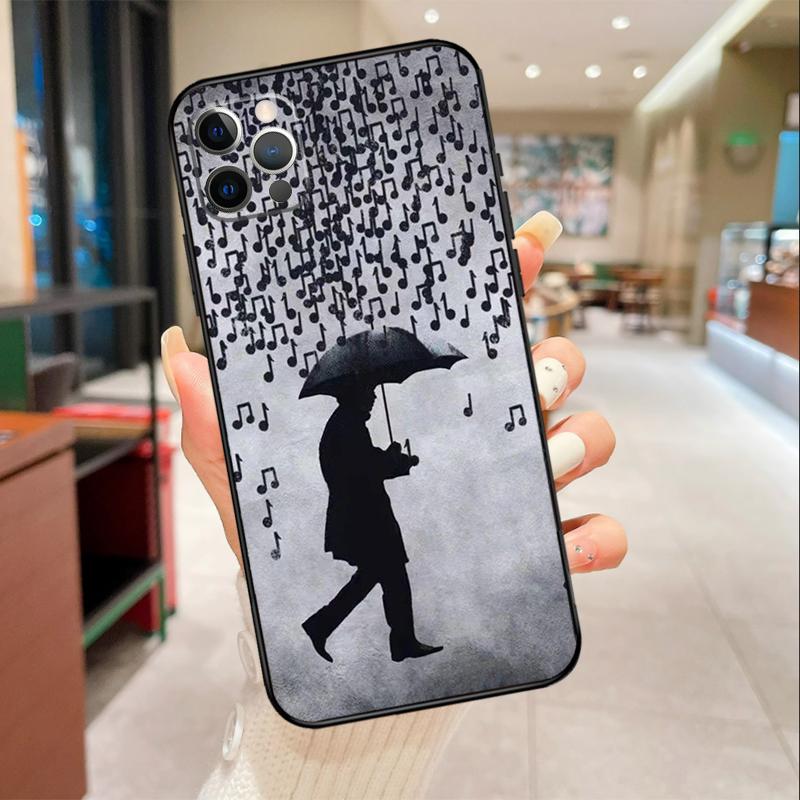 Musical Music Note Phone Case For iPhone 17 Air 16 15 13 11 12 14 Pro Max mini 15 16 Plus 16e Protective Cover