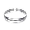 New Luxury Design Wedding Fashion Jewelry Adjustable Silver Bangle Open Mouth Bracelet