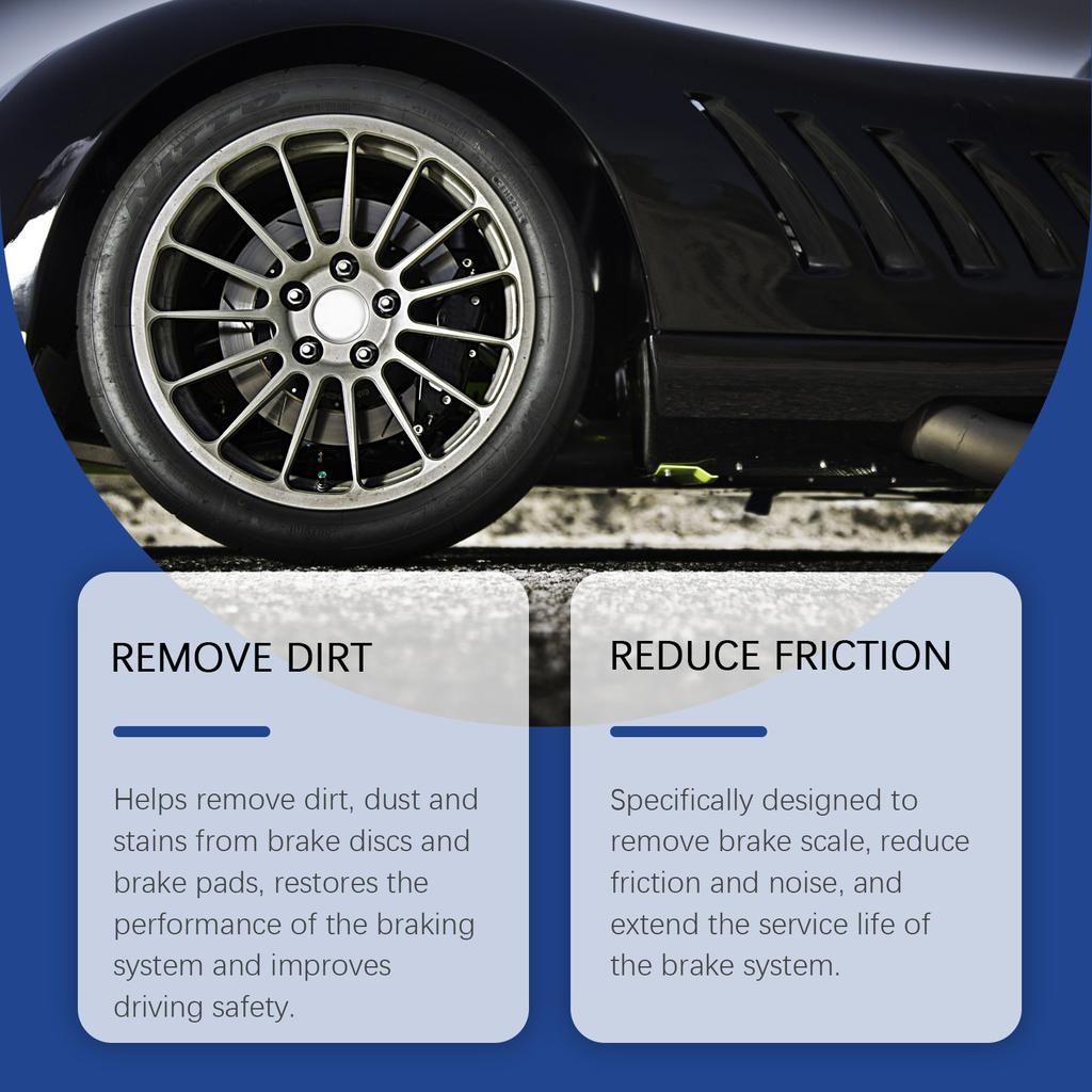 120ml Car Brake Cleaner Effectively Removes Extends Brake System Lifespan Wheel Cleaning Rust Removal Maintenance Cleaner
