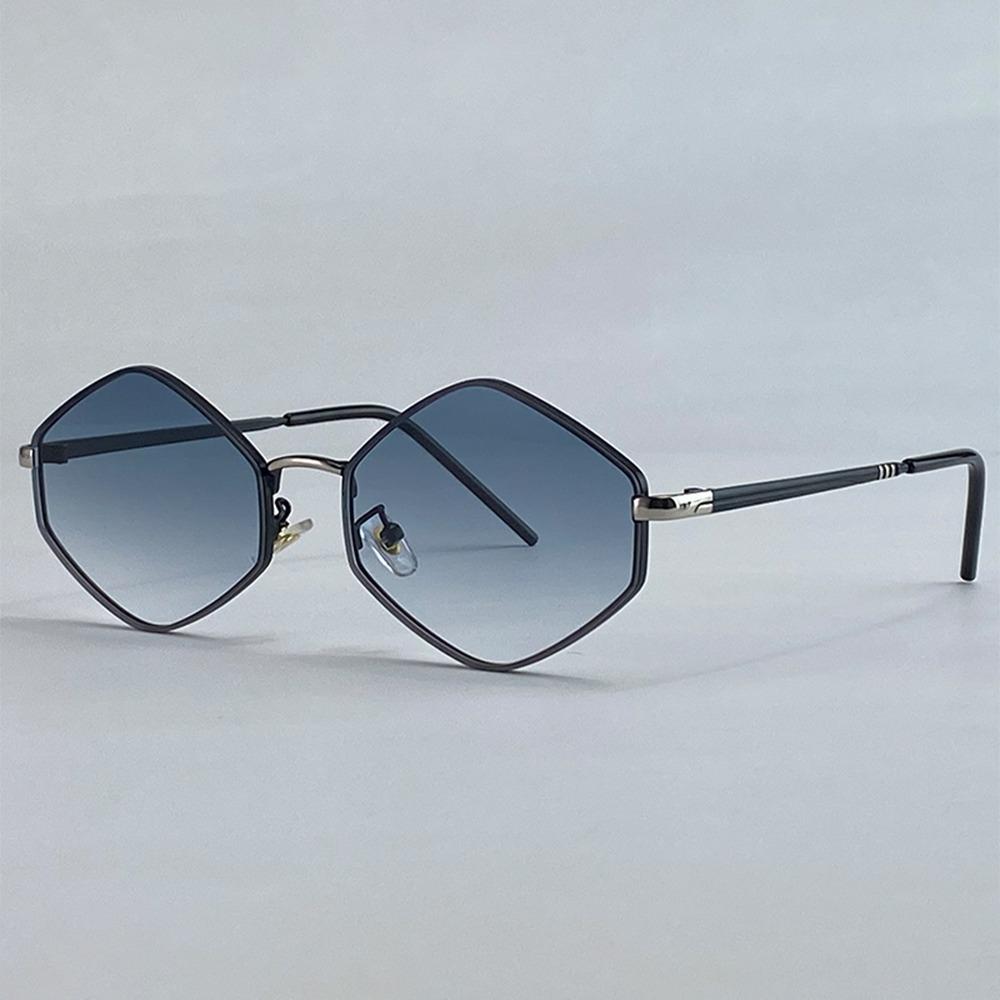 

Дизайн бренда Полигональные солнцезащитные очки Женские Классические шестиугольные солнцезащитные очки Модные очки для вождения Мужские Роскошные UV400 Женские очки