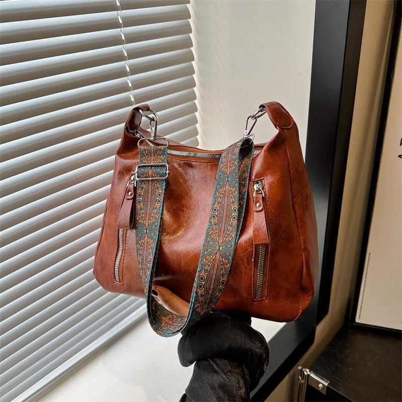 Elegant Minimalist Tote Bag 2024 Stylish Korean Large Capacity Shoulder Bag