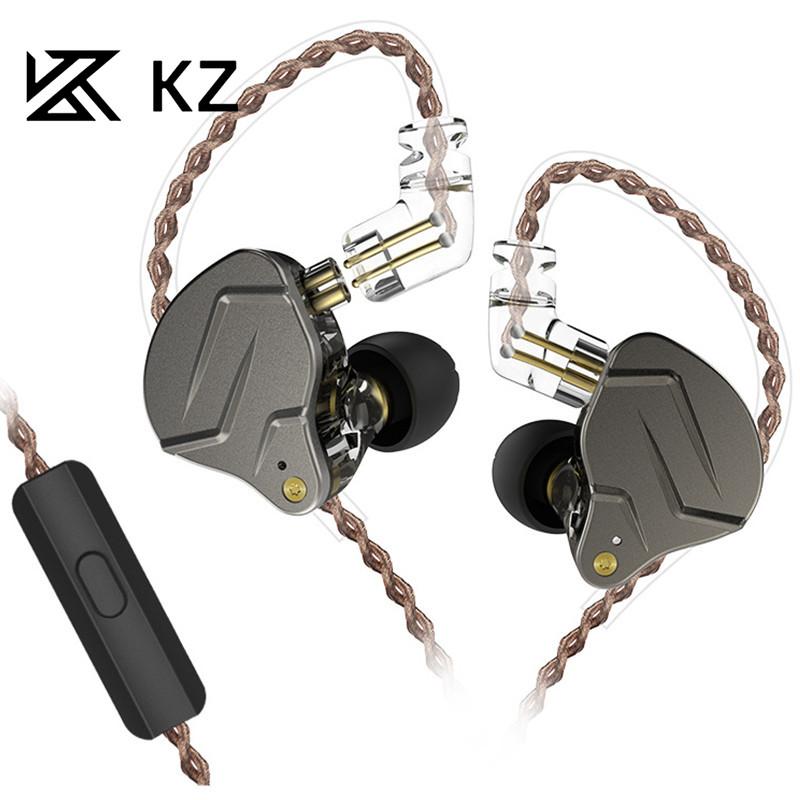 

KZ-ZSN PRO Наушники Тяжелый кабель сабвуфера Линия управления двигателем в ухо Наушники HiFi without MIC синий