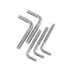 304 Stainless Steel L-Shaped Threaded Bolt, 7-Shaped Base, Right-Angle Screw, M6/M8/M10/M12 Sizes
