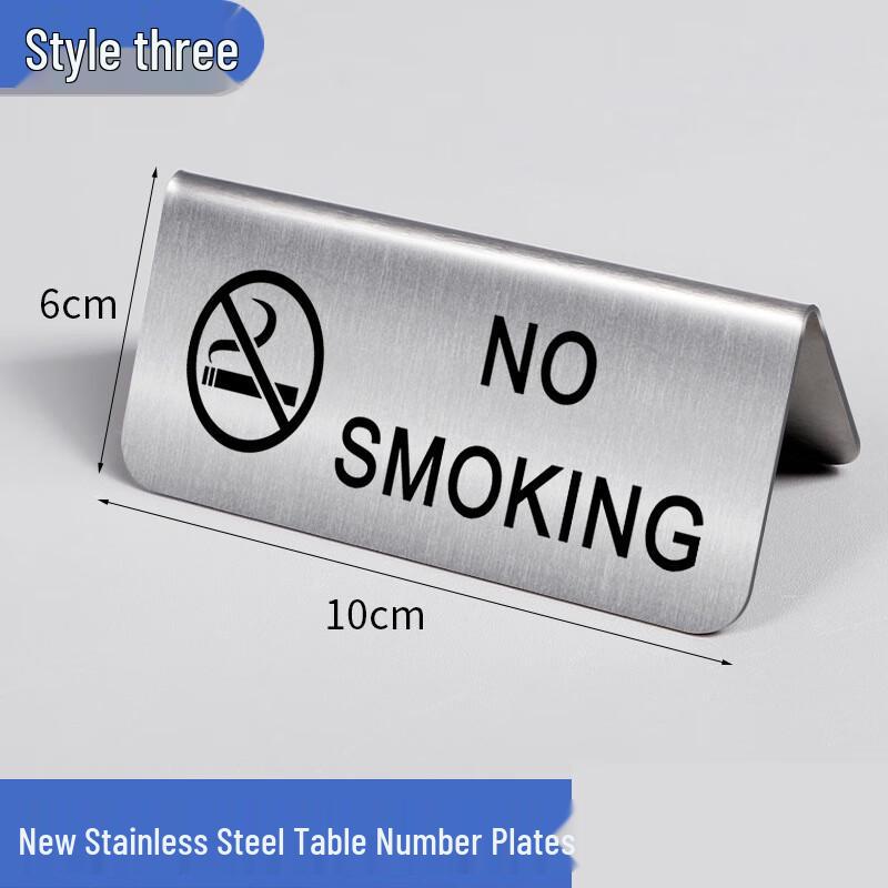 Stainless Steel Double-Sided Reserved Table Signs (2-Pack)