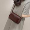 2025 New Women's Bag Spring Summer Genuine Leather Single Shoulder Crossbody Bag Versatile High-end Vintage Commuter Small Square Bag