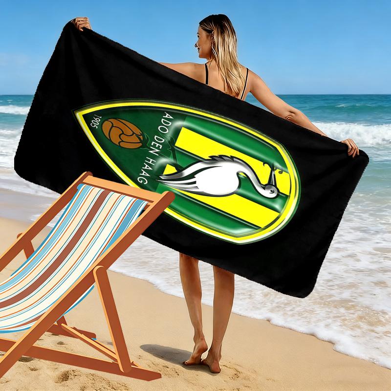 ADO Den Haag Print Strandtuch, Großes Weiches Schnelltrocknendes Handtuch für Strand Camping Schwimmen