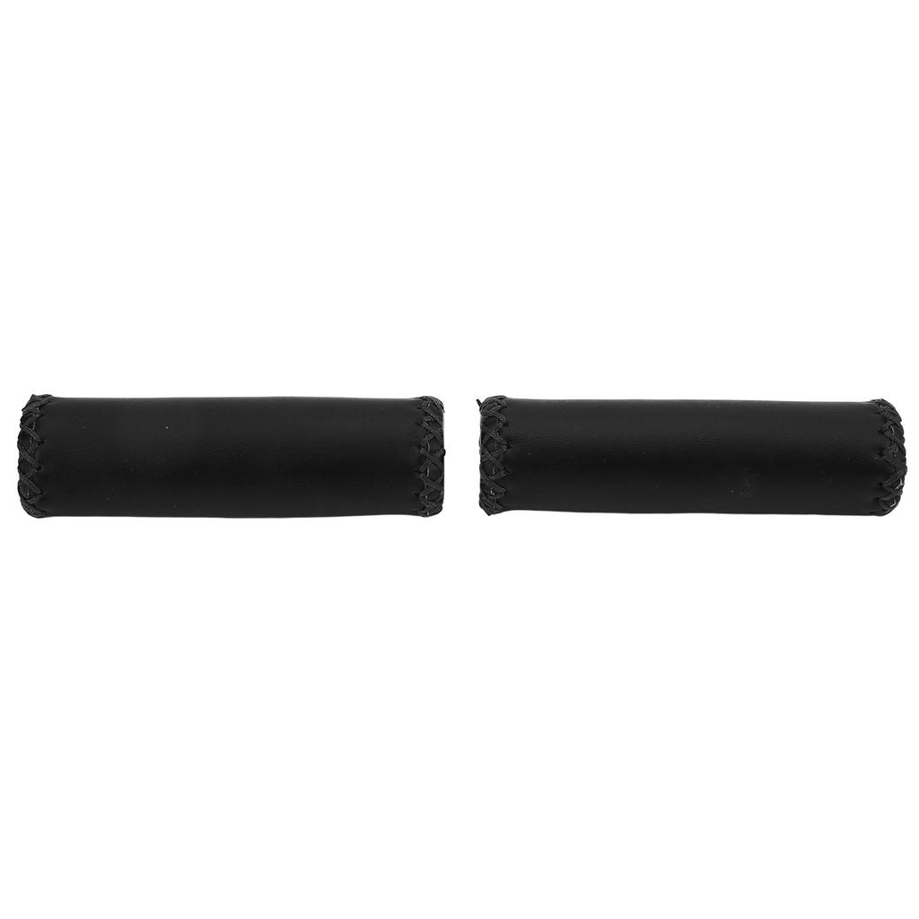 Bike Handlebar Grip Retro PU Leather   Handle Grips   Wear Resistant Handlebar Cover