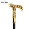 Golden Horse Handle Luxury Pattern Walking Stick Party Fashion Elegant Walking Stick Decorative Cospaly Cane Knob Crosier 90cm