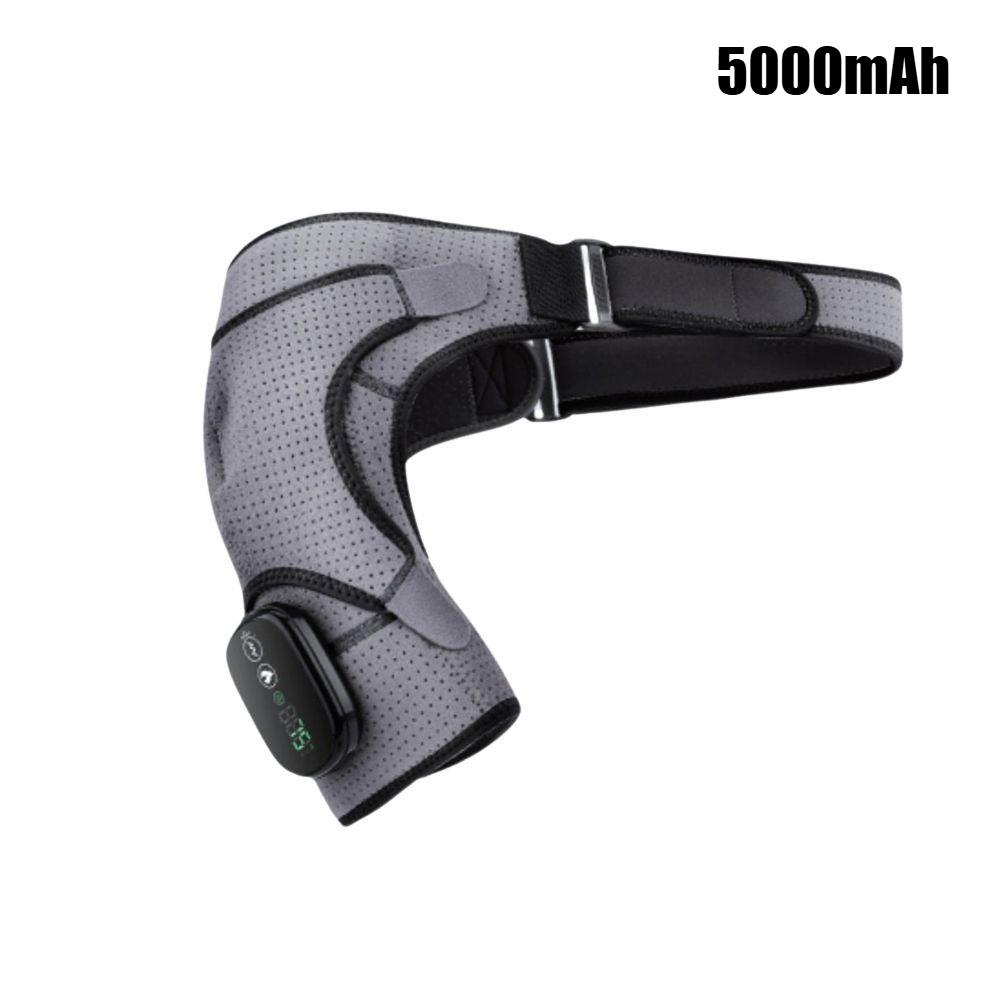 5000 мАч Греющий Бандаж на Плечо, Беспроводной Электрический Греющий Массажер для Плеч для Мужчин и Женщин, Вибрирующий Массажный Бандаж на Плечо