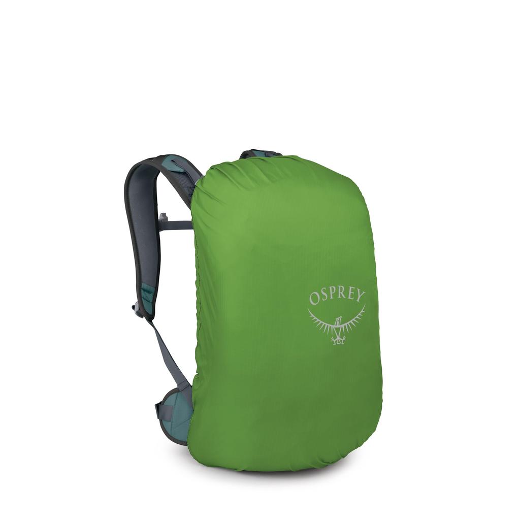 Osprey Hikelite 26L Durable Hiking Backpack Travel Daypack with Rain Cascade Blue - Cover, Unisex,