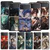 Genshin Impact Dragon Genshin Zhongli Phone Case For Samsung Z Flip3 Flip4 Flip5 PC Shell For Z Flip 3 4 5 Hard Folding Cover