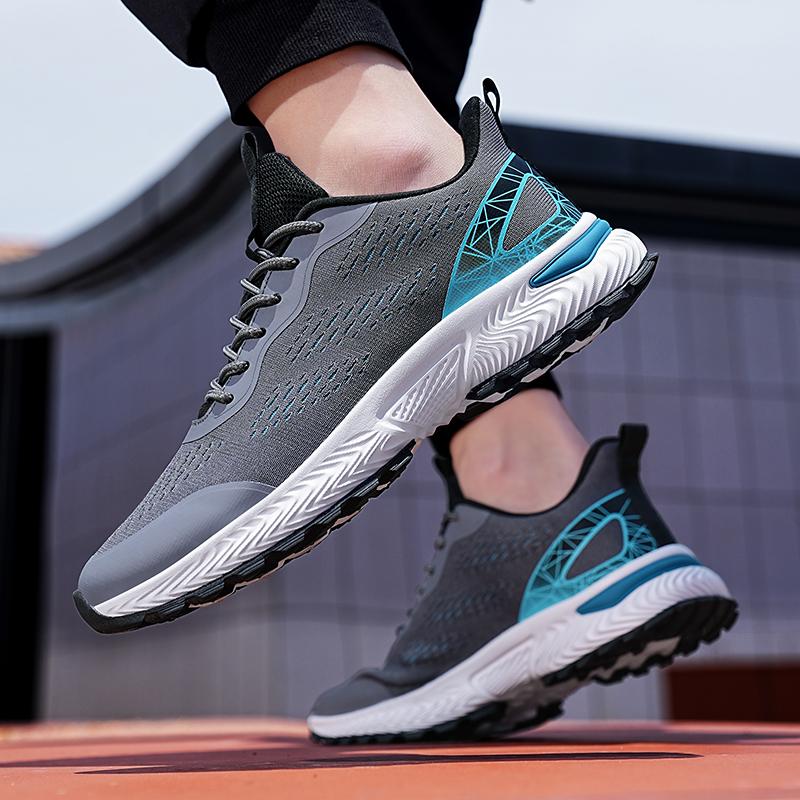 New Men 'S Casual Sports Shoes Breathable Marathon Sports Shoes Breathable Thick Soled Lightweight Running Shoes Men  Summer