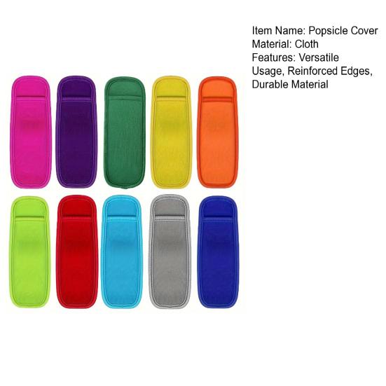 4/10Pcs Popsicle Sleeves for Kids No Drip Silicone Popsicle Cover Reusable Freeze Popsicle Protector