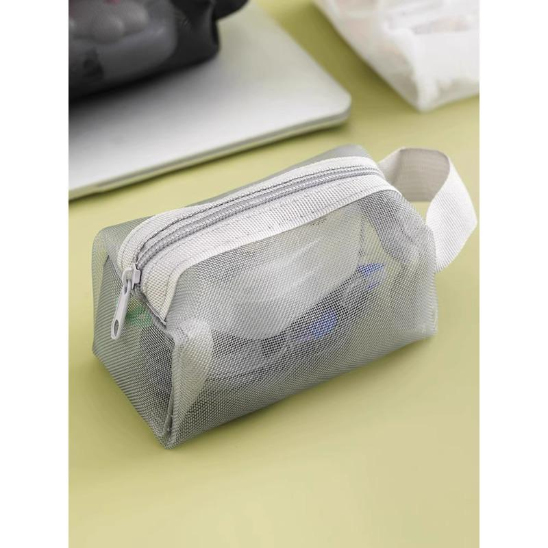 Multifunctional Mesh Handbag with Card Holder, Coin Purse, Key Holder & Pencil Case