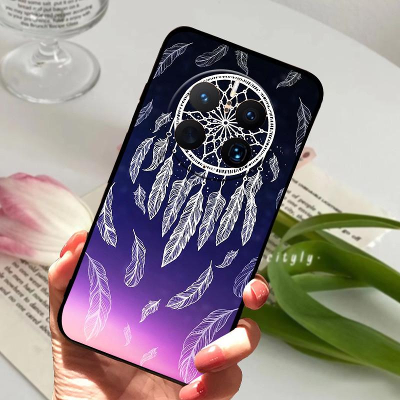For Huawei Mate 50 Pro Case Cover Soft TPU Painted Funda Cases For Huawei Mate 50 Pro Cover Silicone Mate50 Pro 50Pro 50E Coque