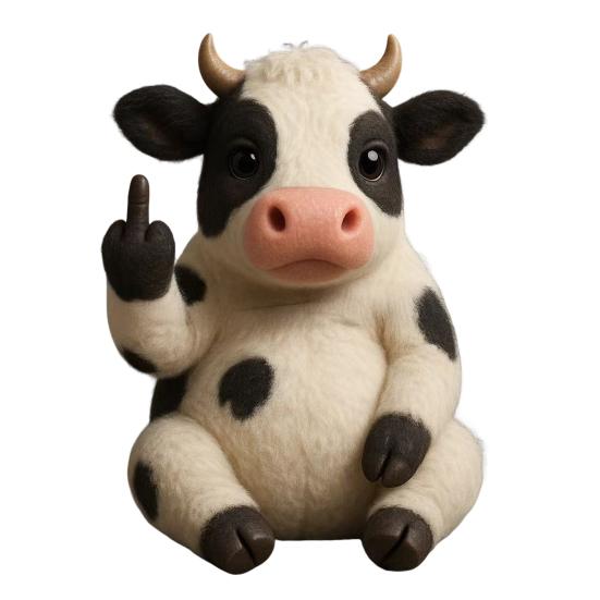 

Забавная плюшевая игрушка «Средний палец» Милая мягкая игрушка-животное Енот Панда Бык Кот