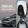 Tesla 7KW IEC62196-2 Type2 32A EV 3Phase For Skoda Enyaq Smart Car Battery Fast Automatic Charger Pile Connect Phone APP Control