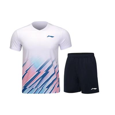 Club Series Quick-Dry Breathable Round Neck Short Sleeve Mid-Waist Elastic Five-Point Shorts Casual Sports Set Men Sets AATU031-2