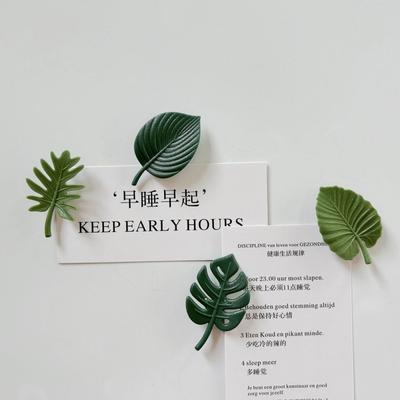 4 Teile/paket Kreative Grüne Schildkröte Blatt Kühlschrank Magnet für Küche Message Board Kühlschrank Magnet Aufkleber Geschenk Hause Dekoration