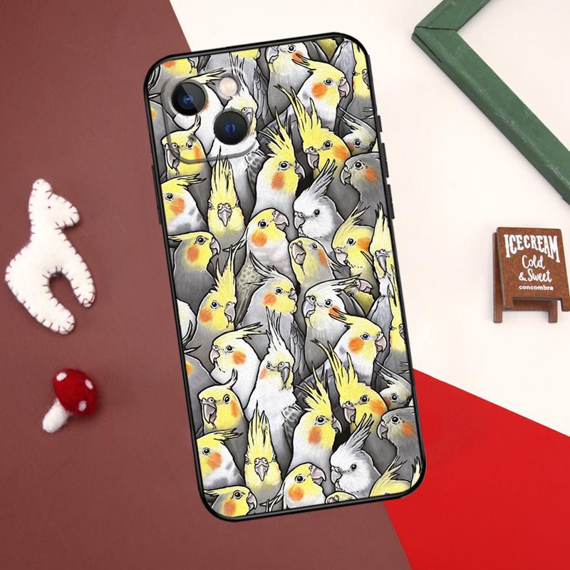Parrot Bird Case For iPhone 13 12 14 15 Pro Max Mini 7 8 Plus SE 2020 X XS MAX XR 11 14 15 Pro Max Cover Case