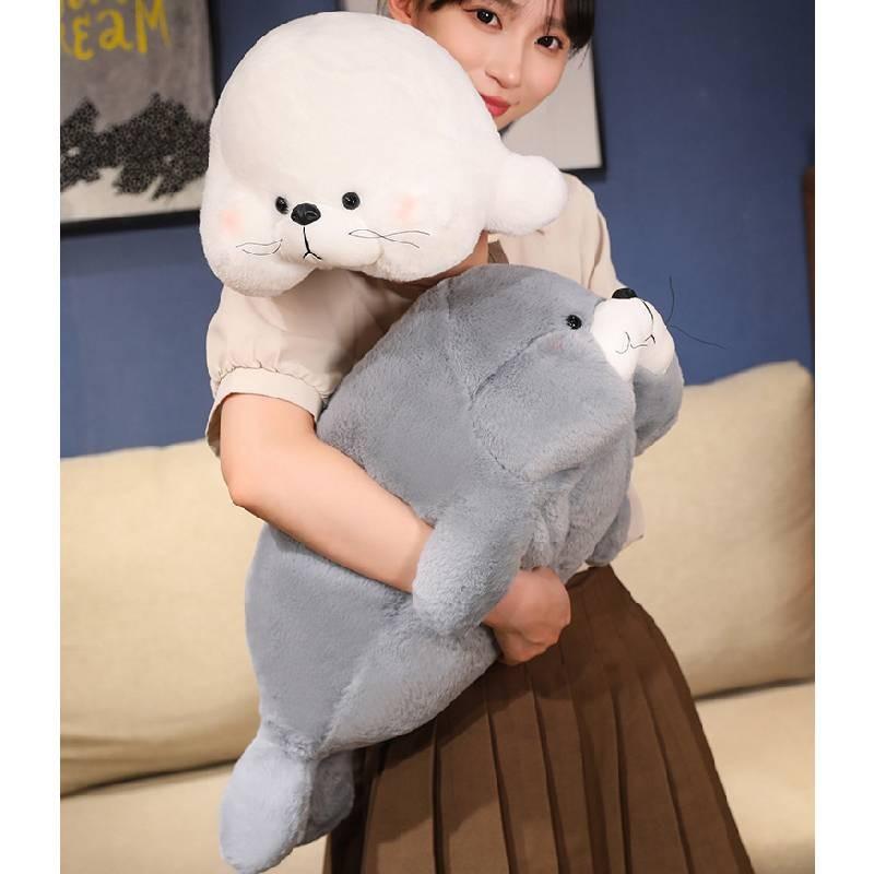 Adorable Soft Seal Plush Toy Pillow For Cozy Sleep Decor In Ocean Theme Design