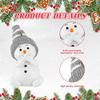 12/6Pcs Christmas Cute Snowman Decoration Pendants For Winter Christmas Tree Decoration New Year Christmas Gifts Party Supplies