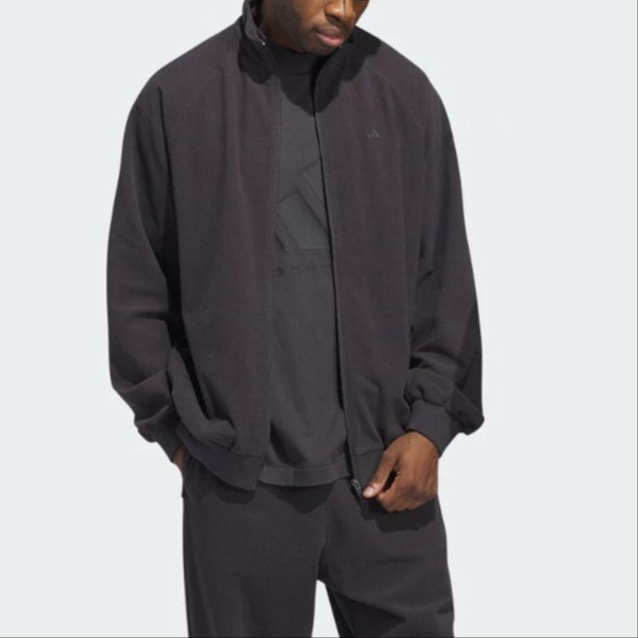 New Adidas BASKETBALL Jackets Coats Unisex Charcoal Black IT2471