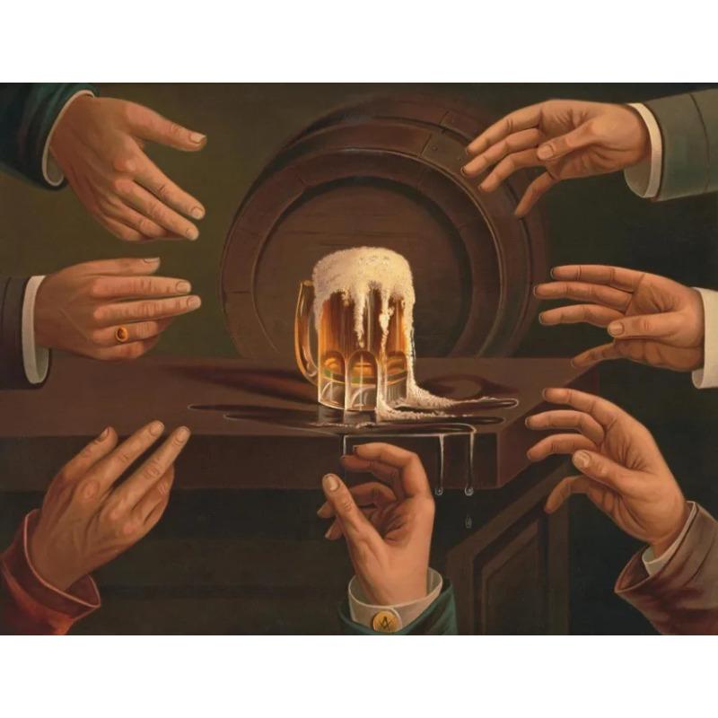 

Vintage Mug of Beer Painting Posters and Prints Canvas Printing Retro Wall Art Picture for Kitchen Bar Club Home Decor Gifts 21X30CMNo Framed