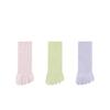 Female Summer Thin Style Sweat Absorbing Breathable Mesh Tube Five Finger Cotton Socks