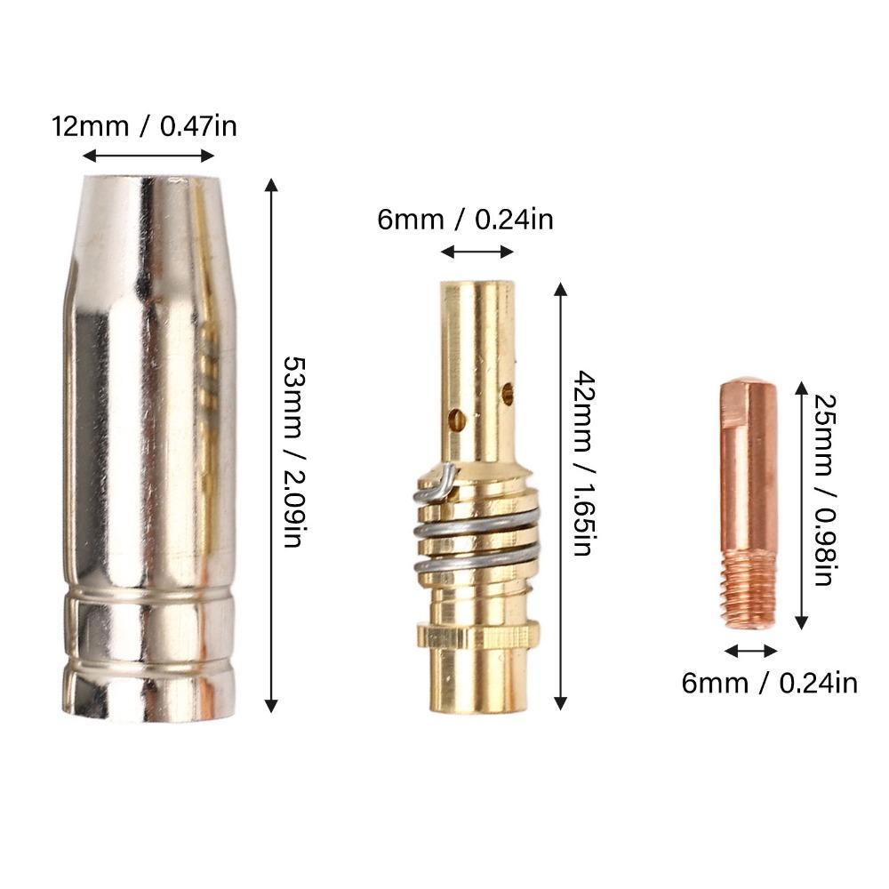 Gas Nozzle Included MIG Welding Nozzle Set Welding Torch Accessories Kit  For Replacement