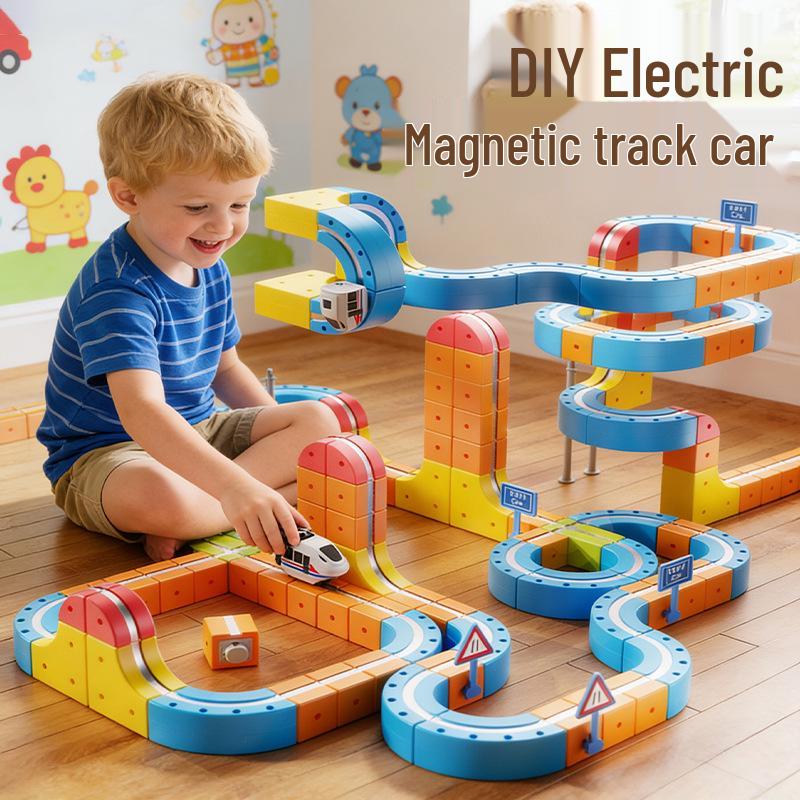 Magnetic Anti-Gravity Electric Train Set for Kids - Educational High-Speed Rail Toy for Boys and Girls