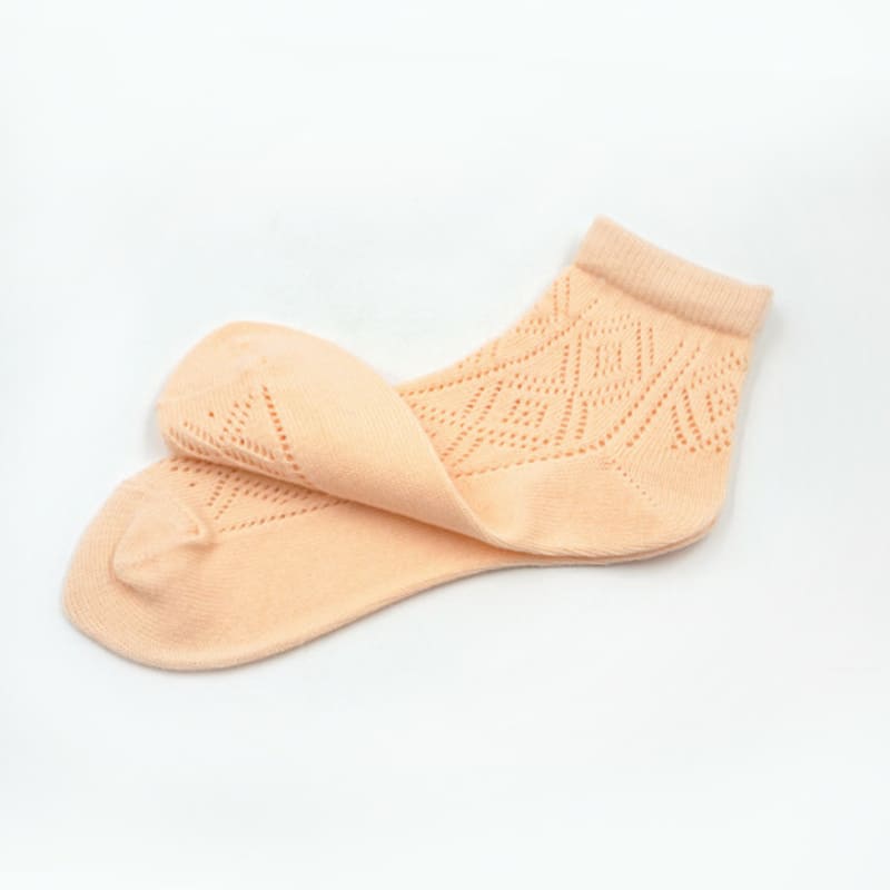 UNBDAY Women's Pastel Socks - Peach