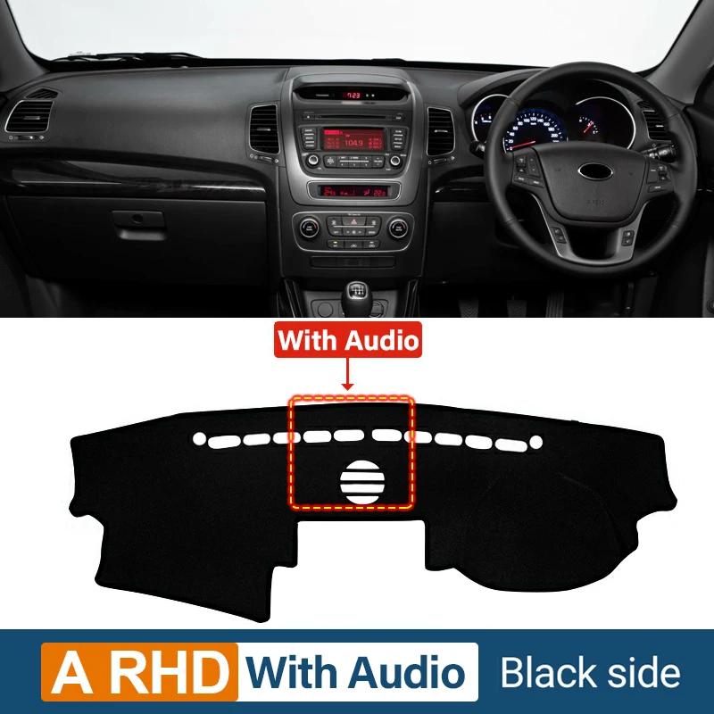 Car Dashboard Cover For Kia Sorento 2 XM 2013 2014 Trument Desk Sun Shade Mat Dash Non-slip Pad Accessories