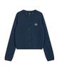 Imiseu (W) Heart Knit Cardigan-Navy