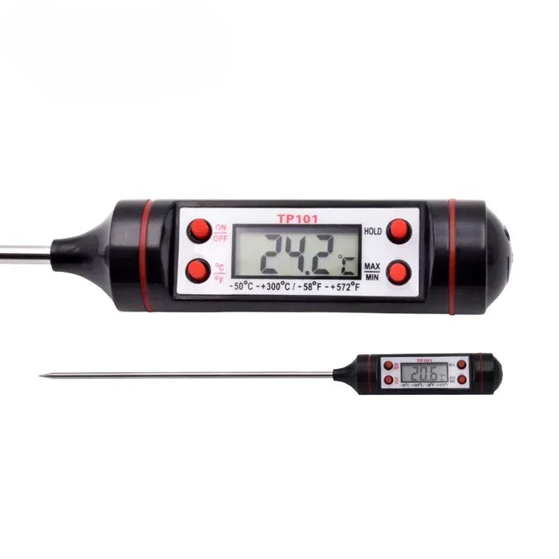 

TP101 Digital Food Thermometer Outdoor BBQ Grill Meat Kitchen Water Oil Oven Temperature Sensor Probe Meter Gauges Measurement
