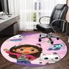 1pc Gaby's Bubble House2 Print Round Carpet Chair Round Carpet Suitable for Bedroom Living Room Home Decorative Carpet