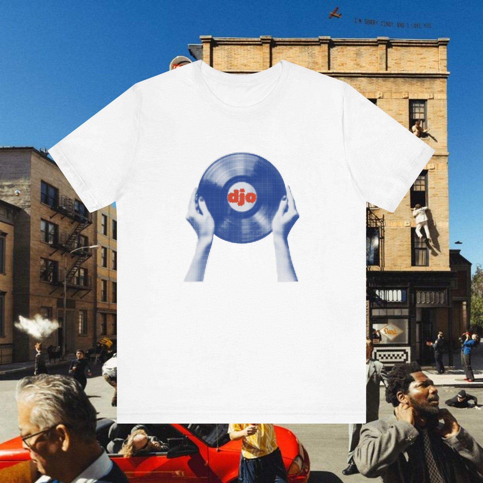 djo Vinyl Record tee | Retro DJ Record Graphic T-Shirt, djo vintage tee, crux shirt XL