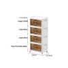 Movable Multi-layer Folding Storage Wardrobe with Wheels