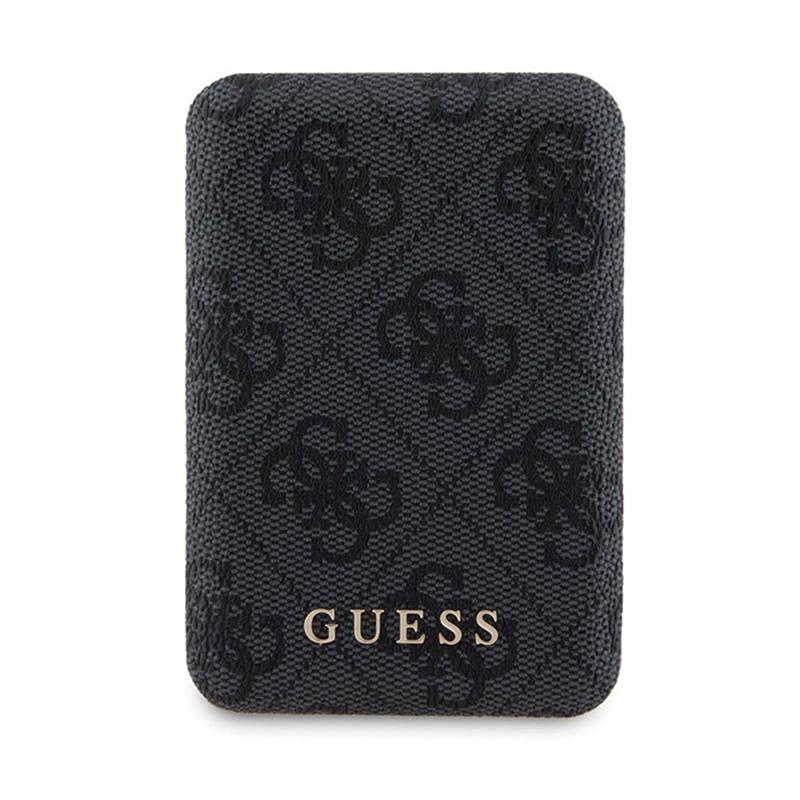 Guess Bundle Pack Magsafe 4G Metal Gold Logo - Zestaw Etui + Power Bank 5000Mah Magsafe Iphone 14 Pro Max (Czarny)